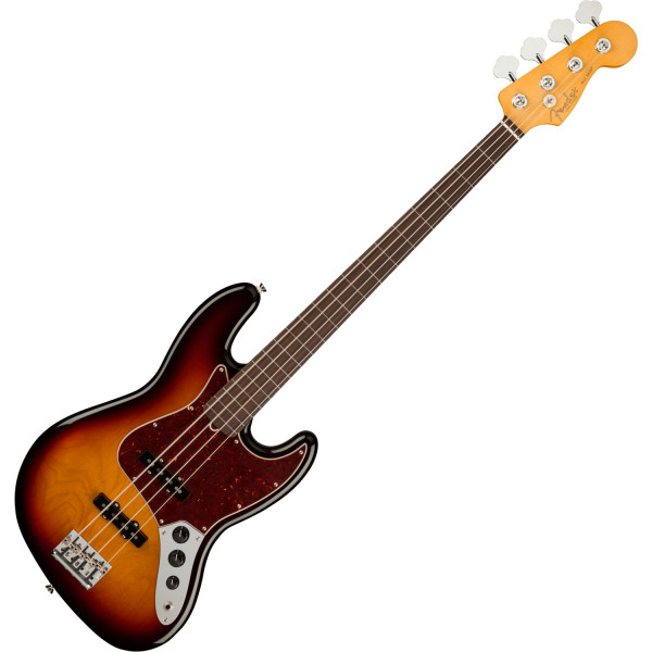 Fender American Professional II Jazz Bass RW 3-Color Sunburst fretless elektromos basszusgitár