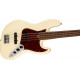 Fender American Professional II Jazz Bass RW Olympic White fretless elektromos basszusgitár