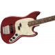 Fender American Performer Mustang Bass RW Aubergine elektromos basszusgitár