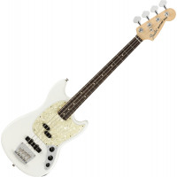 Fender American Performer Mustang Bass RW Arctic White elektromos basszusgitár