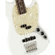 Fender American Performer Mustang Bass RW Arctic White elektromos basszusgitár