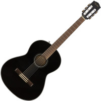 Fender CN-60S Concert Black klasszikus gitár