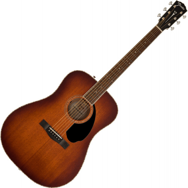 Fender PD-220E Dreadnought Mahogany Aged Cognac Burst elektro-akusztikus gitár