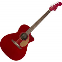 Fender Newporter Player Candy Apple Red elektro-akusztikus gitár