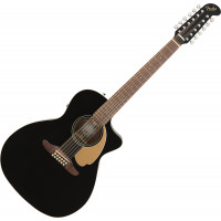 Fender Villager Black V3 12-húros elektro-akusztikus gitár