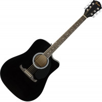 Fender FA-125CE Dreadnought WN Black elektro-akusztikus gitár