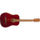 Fender FA-15 Steel Red 3/4-es akusztikus gitár