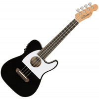 Fender Fullerton Tele Uke Black elektro-akusztikus ukulele