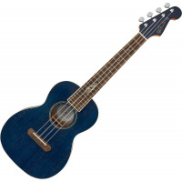 Fender Dhani Harrison Sapphire Blue elektro-akusztikus tenor ukulele