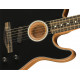 Fender American Acoustasonic Telecaster EB Black elektro-akusztikus gitár