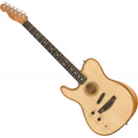 Fender American Acoustasonic Telecaster EB Natural balkezes elektro-akusztikus gitár