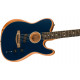 Fender American Acoustasonic Telecaster EB Steel Blue elektro-akusztikus gitár