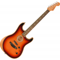Fender American Acoustasonic Stratocaster EB 3-Color Sunburst elektro-akusztikus gitár