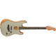 Fender American Acoustasonic Stratocaster EB Transparent Sonic Blue elektro-akusztikus gitár