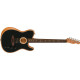 Fender Acoustasonic Player Telecaster RW Brushed Black elektro-akusztikus gitár
