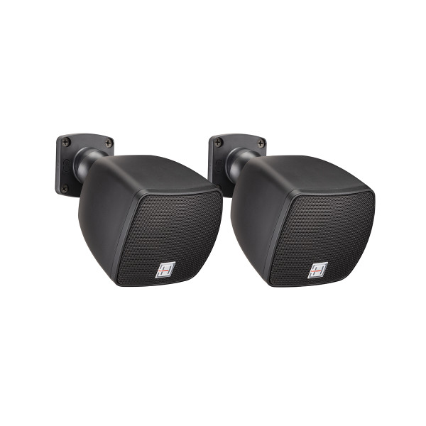 HELVIA DEKO-25TBK - Pair of 2.5" full-range compact loudspeaker, black