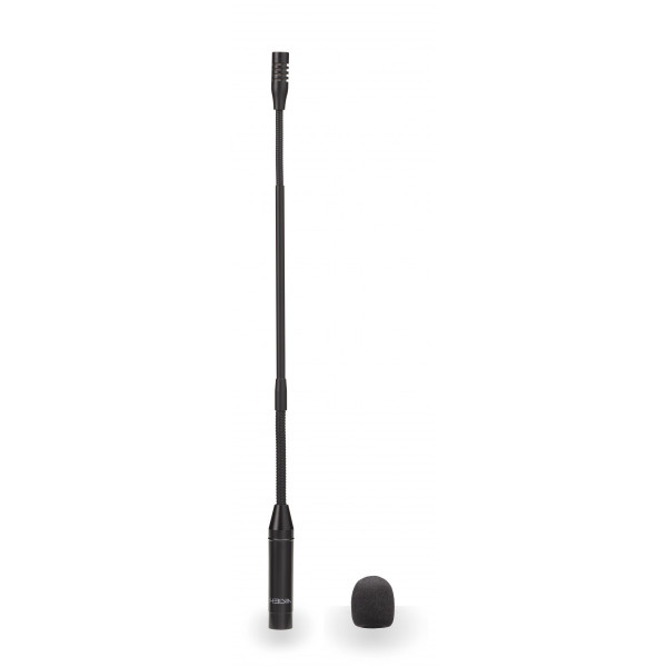 HELVIA STILE 450 - Cardioid Gooseneck Microphone  45cm length, Black
