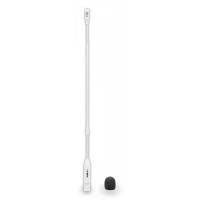 HELVIA STILE 550S-WH - Cardioid Gooseneck Microphone with Switch  55cm length, White