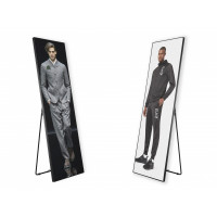 HELVIA HLV-POS1.8 - Set of 2 Digital Indoor Led Poster P1.8 with stand and flight case
