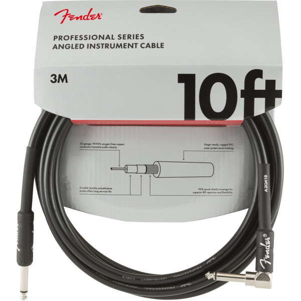 Fender Professional Series 3 m Black gitárkábel
