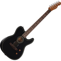 Fender Acoustasonic Standard Telecaster RW Black elektro-akusztikus gitár Fender Acoustasonic Standard Telecaster RW Black elektro-akusztikus gitár