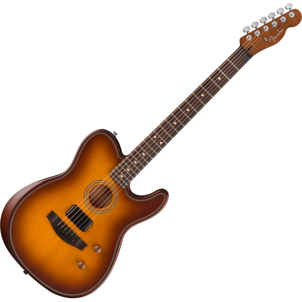 Fender Acoustasonic Standard Telecaster RW Honey Burst elektro-akusztikus gitár