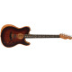 Fender American Acoustasonic Telecaster All-Mahogany EB Bourbon Burst elektro-akusztikus gitár
