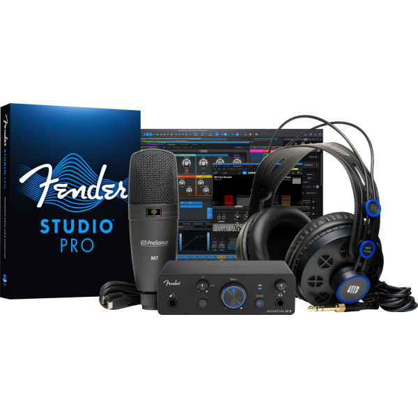 Fender Quantum Creator Bundle hangfelvételi stúdió csomag Fender Quantum Creator Bundle hangfelvételi stúdió csomag