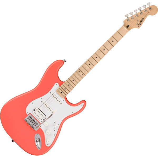 Squier Sonic Stratocaster HSS MN Tahitian Coral elektromos gitár Squier Sonic Stratocaster HSS MN Tahitian Coral elektromos gitár