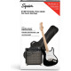 Squier Sonic Stratocaster Pack MN Black elektromos gitárszett Squier Sonic Stratocaster Pack MN Black elektromos gitárszett