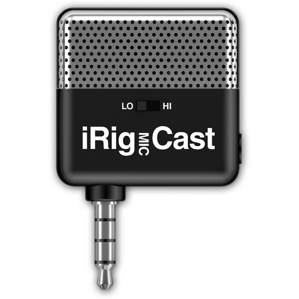 IK Multimedia iRig Mic Cast kompakt mikrofon iPhone/iPod touch/iPad/Android támogatással