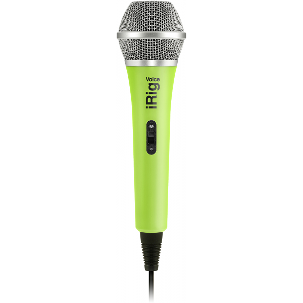 IK Multimedia iRig Voice Green kézi mikrofon iPhone/iPod touch/iPad/Android támogatással zöld színben