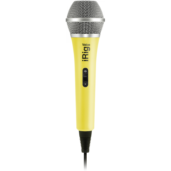 IK Multimedia iRig Voice Yellow kézi mikrofon iPhone/iPod touch/iPad/Android támogatással sárga színben
