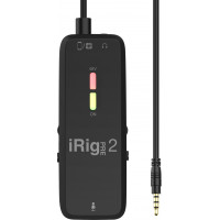 IK Multimedia iRig Pre 2 XLR mikrofon interfész iPhone/iPad/Android/DSLR kamera támogatással