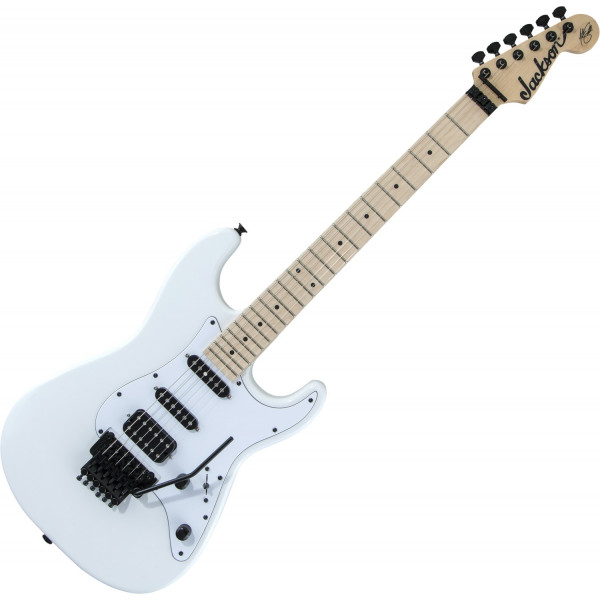Jackson X Series Signature Adrian Smith SDXM MN Snow White with White Pickguard elektromos gitár