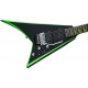 Jackson X Series Rhoads RRX24 Black with Neon Green Bevels elektromos gitár