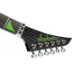Jackson X Series Rhoads RRX24 Black with Neon Green Bevels elektromos gitár