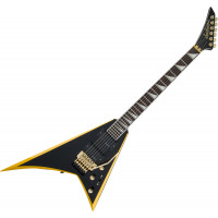 Jackson X Series Rhoads RRX24 Black with Yellow Bevels elektromos gitár