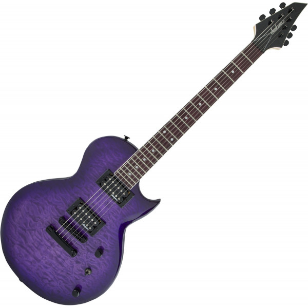 Jackson JS Series Monarkh SC JS22Q Transparent Purple Burst elektromos gitár