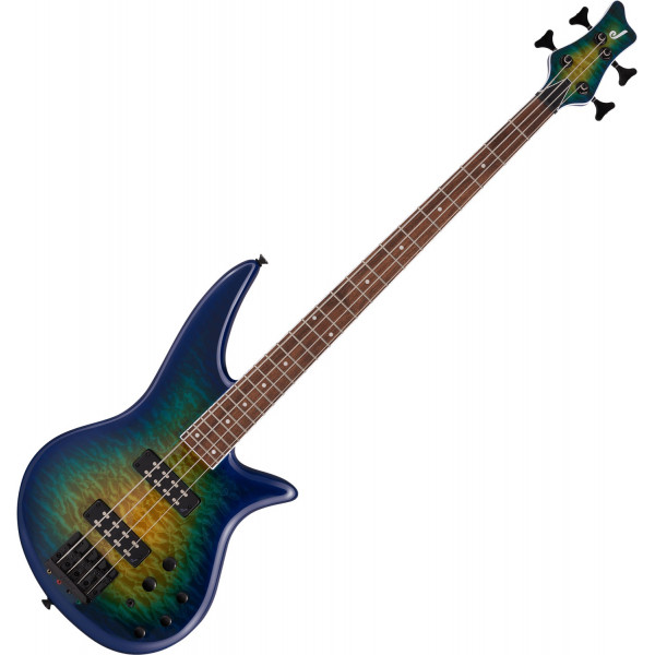 Jackson X Series Spectra Bass SBXQ IV Amber Blue Burst elektromos basszusgitár