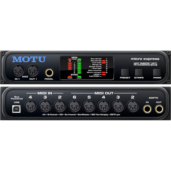 MOTU micro express MIDI interfész