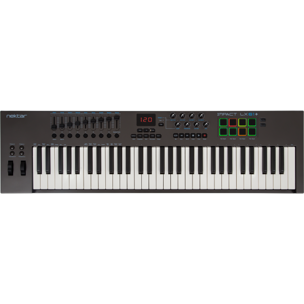 Nektar Impact LX61+ USB MIDI kontroller billentyűzet Nektar Impact LX61+ USB MIDI kontroller billentyűzet