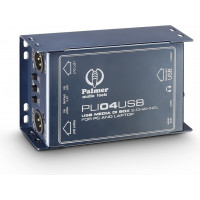 Palmer PLI04USB kétcsatornás vonalleválasztó és USB DI-box