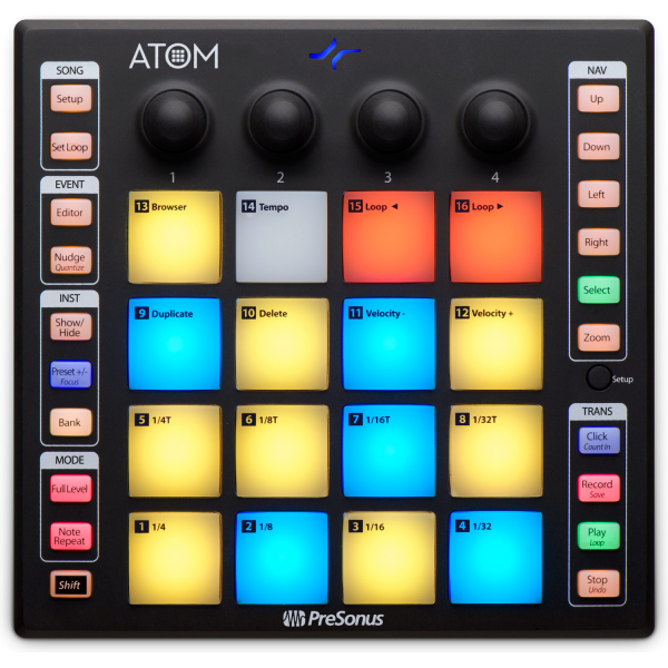 PreSonus ATOM USB MIDI pad kontroller
