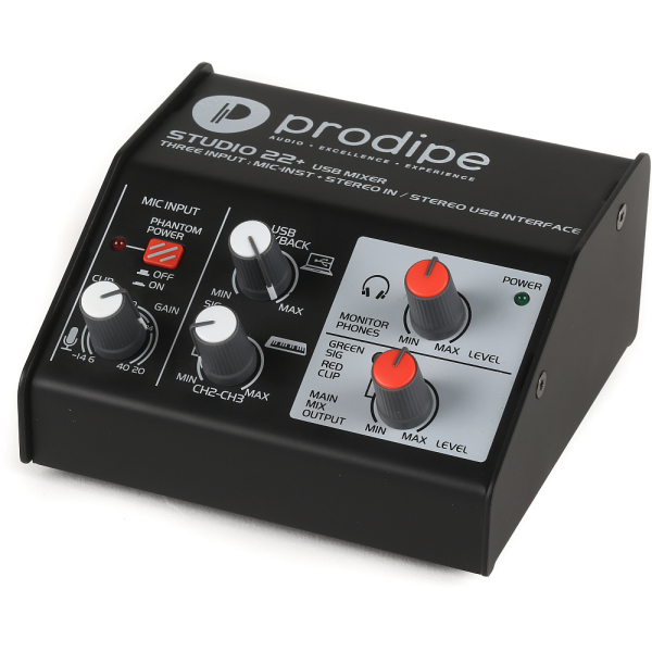 Prodipe Studio 22+ USB hangkártya Prodipe Studio 22+ USB hangkártya