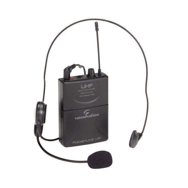 SOUNDSATION POCKETLIVE U16P-KIT - Professzionális fejpántos mikrofon + zsebadó szett a POCKETLIVE U16 rendszerhez SOUNDSATION POCKETLIVE U16P-KIT - Professzionális fejpántos mikrofon + zsebadó szett a POCKETLIVE U16 rendszerhez