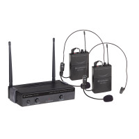SOUNDSATION WF-U24PP - 2x 4-csatornás UHF vezeték nélküli rendszer 1 vevővel, 2 zsebadóval és 2 headset mikrofonnal