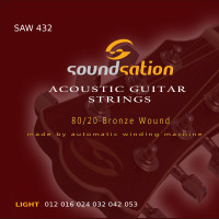 SOUNDSATION SAW 432 - Akusztikusgitár húrszett - Light