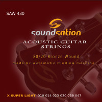 SOUNDSATION SAW 430 - Akusztikusgitár húrszett - X Super Light