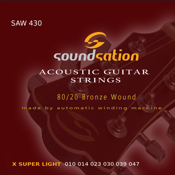 SOUNDSATION SAW 430 - Akusztikusgitár húrszett - X Super Light